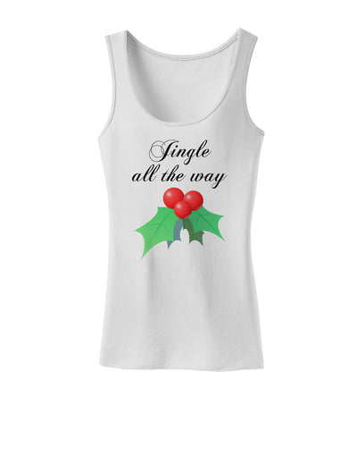 Jingle All the Way - holly Womens Tank Top-Womens Tank Tops-TooLoud-White-X-Small-Davson Sales