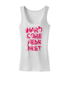 Hardcore Feminist - Pink Womens Tank Top-Womens Tank Tops-TooLoud-White-X-Small-Davson Sales