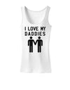 I Love My Daddies Gay Fathers Womens Tank Top-Womens Tank Tops-TooLoud-White-X-Small-Davson Sales