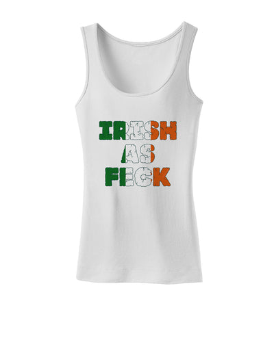 Irish As Feck Funny Womens Petite Tank Top by TooLoud-TooLoud-White-X-Small-Davson Sales