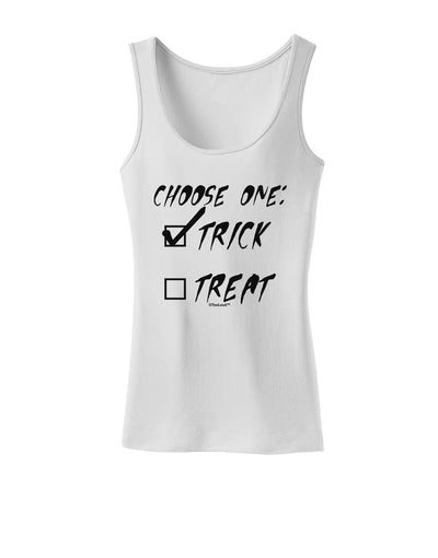 Choose One - Trick Womens Tank Top-Womens Tank Tops-TooLoud-White-X-Small-Davson Sales