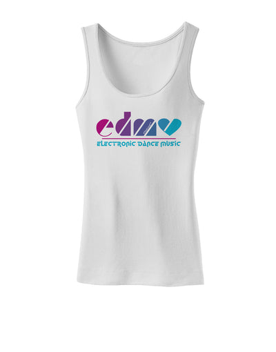 EDM Heart Womens Tank Top-Womens Tank Tops-TooLoud-White-X-Small-Davson Sales