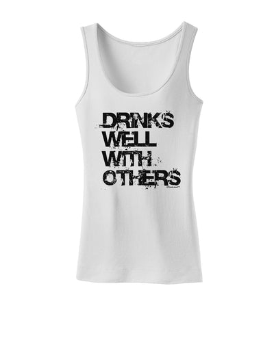 Drinks Well With Others Womens Tank Top by TooLoud-Womens Tank Tops-TooLoud-White-X-Small-Davson Sales