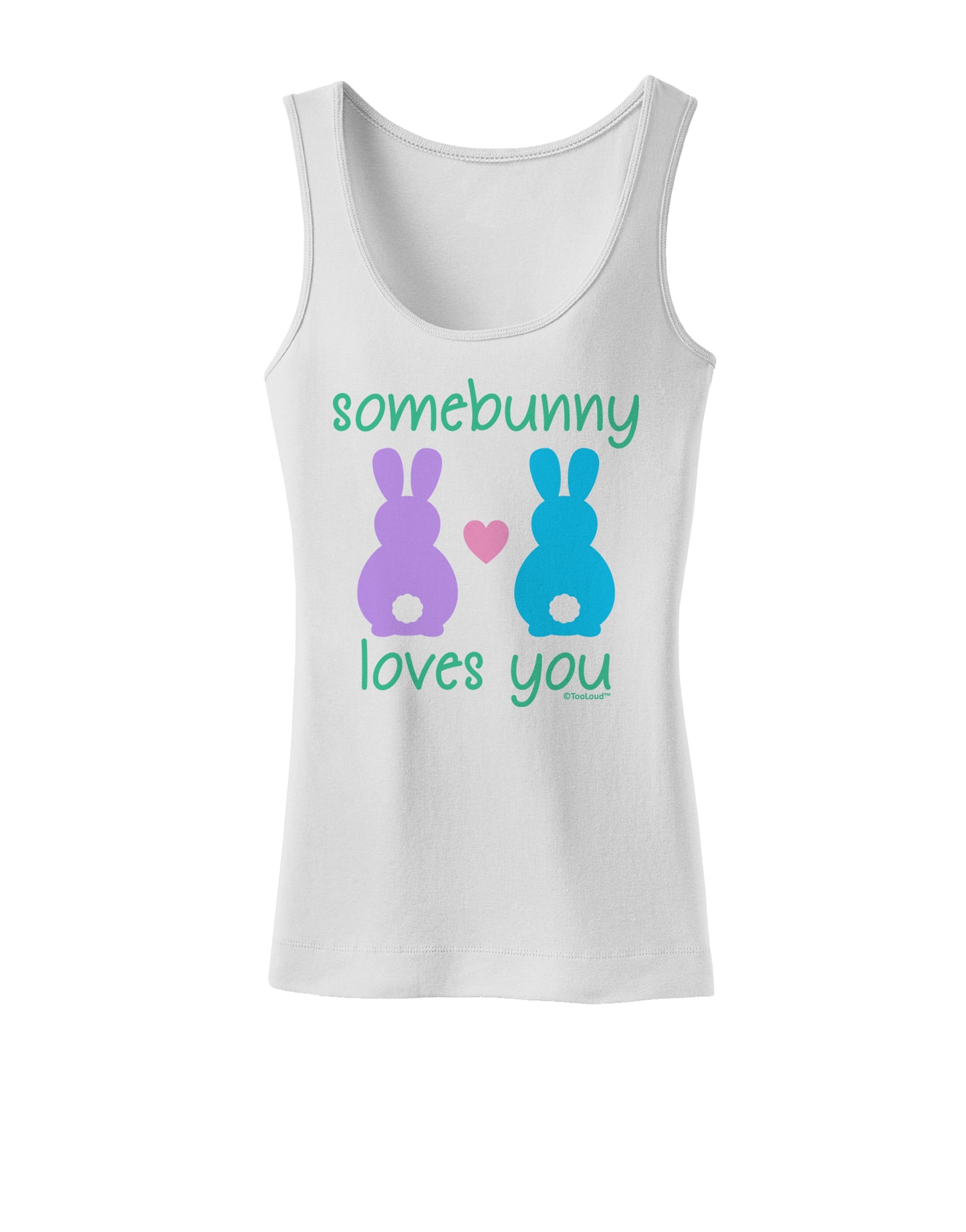 Somebunny Loves You Womens Tank Top by TooLoud-Womens Tank Tops-TooLoud-White-X-Small-Davson Sales