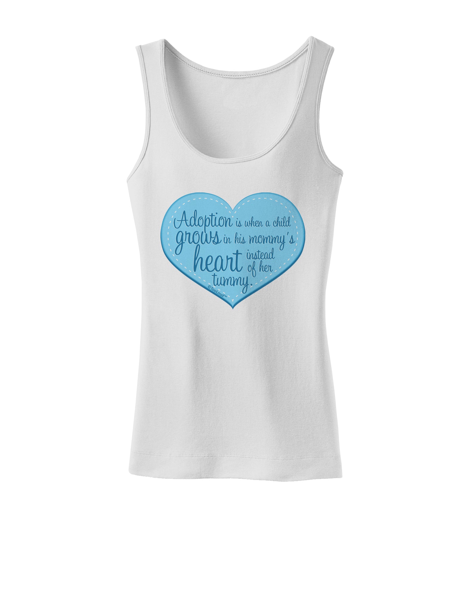 Adoption is When - Mom and Son Quote Womens Tank Top by TooLoud-Womens Tank Tops-TooLoud-White-X-Small-Davson Sales