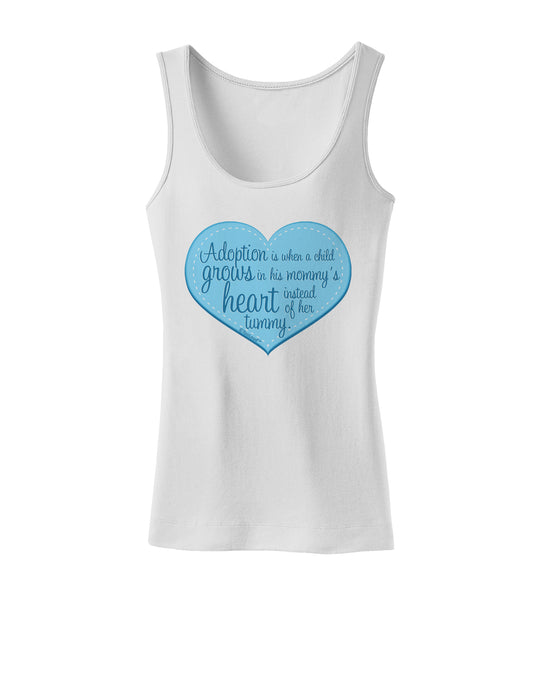 Adoption is When - Mom and Son Quote Womens Tank Top by TooLoud-Womens Tank Tops-TooLoud-White-X-Small-Davson Sales