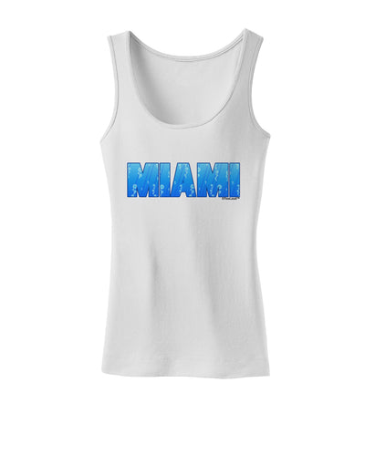 Miami Ocean Bubbles Womens Tank Top by TooLoud-Womens Tank Tops-TooLoud-White-X-Small-Davson Sales