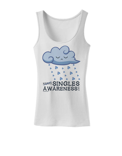 Happy Singles Awareness Day Womens Tank Top-Womens Tank Tops-TooLoud-White-X-Small-Davson Sales