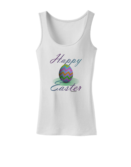 One Happy Easter Egg Womens Petite Tank Top-TooLoud-White-X-Small-Davson Sales