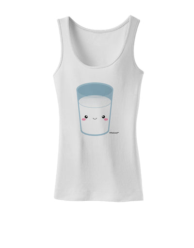 Cute Matching Milk and Cookie Design - Milk Womens Tank Top by TooLoud-Womens Tank Tops-TooLoud-White-X-Small-Davson Sales