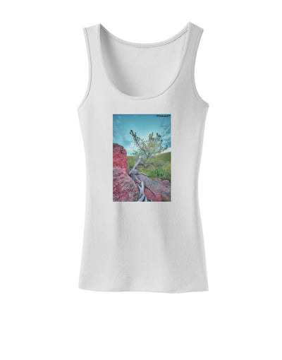 CO Cliffside Tree Womens Tank Top-Womens Tank Tops-TooLoud-White-X-Small-Davson Sales