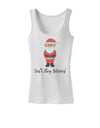 Don't Stop Believin' Santa Christmas Womens Tank Top-Womens Tank Tops-TooLoud-White-X-Small-Davson Sales