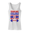 These Colors Don't Run But I Do - Patriotic Workout Womens Tank Top-Womens Tank Tops-TooLoud-White-X-Small-Davson Sales