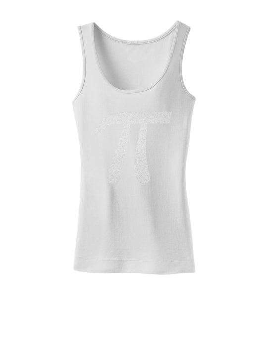 Pi Symbol Glitter - White Womens Tank Top by TooLoud-Womens Tank Tops-TooLoud-White-X-Small-Davson Sales