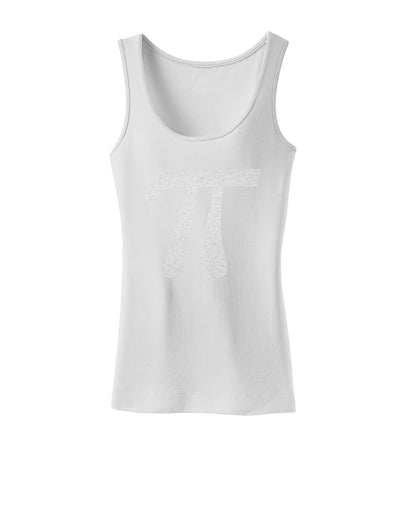 Pi Symbol Glitter - White Womens Tank Top by TooLoud-Womens Tank Tops-TooLoud-White-X-Small-Davson Sales