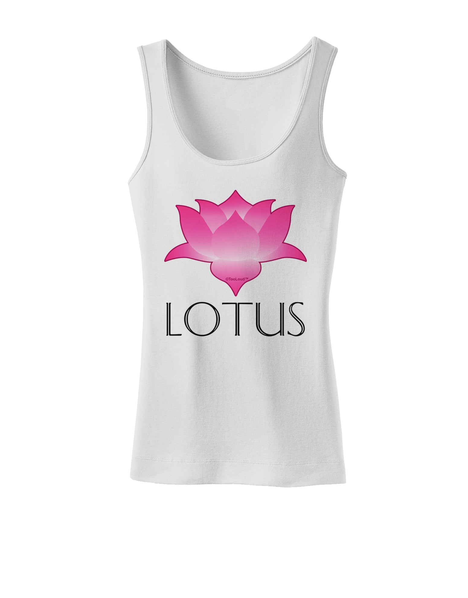 Lotus Flower Design Gradient - Text Womens Tank Top by TooLoud-Womens Tank Tops-TooLoud-White-X-Small-Davson Sales