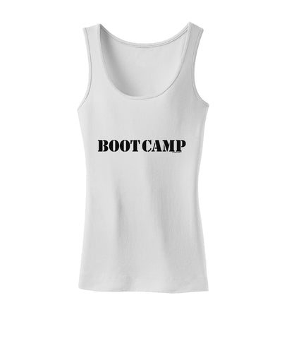 Bootcamp Military Text Womens Tank Top-Womens Tank Tops-TooLoud-White-X-Small-Davson Sales