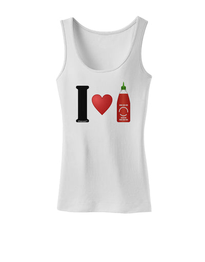 I Heart Sriracha Design Womens Tank Top by TooLoud-Womens Tank Tops-TooLoud-White-X-Small-Davson Sales