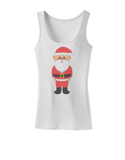 Cute Santa Claus Christmas Womens Tank Top-Womens Tank Tops-TooLoud-White-X-Small-Davson Sales