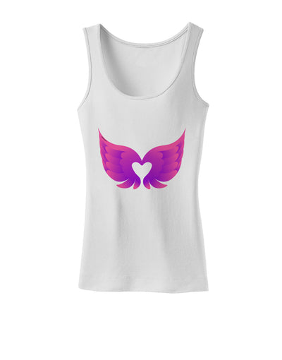 Cute Angel Wings Pair Heart Womens Tank Top-Womens Tank Tops-TooLoud-White-X-Small-Davson Sales