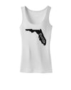 Florida - United States Shape Womens Tank Top by TooLoud-Womens Tank Tops-TooLoud-White-X-Small-Davson Sales