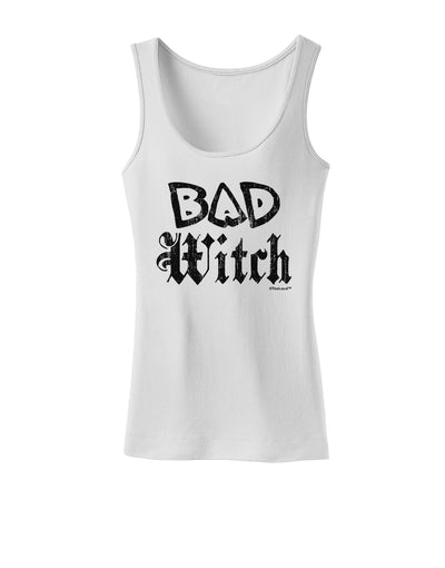 Bad Witch Distressed Womens Tank Top-Womens Tank Tops-TooLoud-White-X-Small-Davson Sales