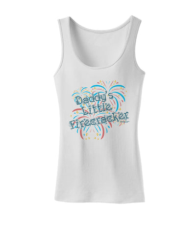 Daddy's Little Firecracker Womens Tank Top-Womens Tank Tops-TooLoud-White-X-Small-Davson Sales