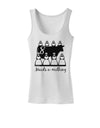 Eight Maids A Milking Text Womens Tank Top-Womens Tank Tops-TooLoud-White-X-Small-Davson Sales