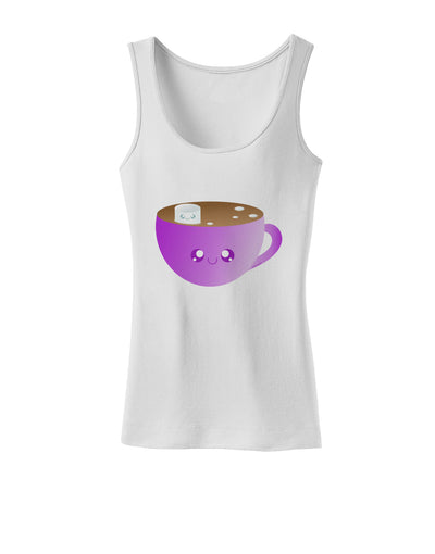 Cute Hot Cocoa Christmas Womens Tank Top-Womens Tank Tops-TooLoud-White-X-Small-Davson Sales