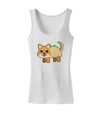 Cute Taco Dog Womens Petite Tank Top-TooLoud-White-X-Small-Davson Sales