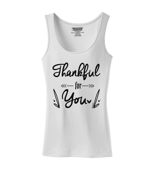 Thankful for you Womens Petite Tank Top-Womens Tank Tops-TooLoud-White-X-Small-Davson Sales