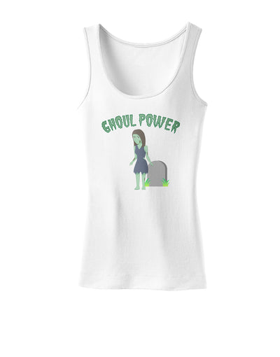 Ghoul Power - Funny Halloween Womens Tank Top-Womens Tank Tops-TooLoud-White-X-Small-Davson Sales