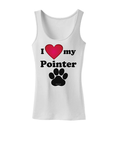 I Heart My Pointer Womens Petite Tank Top by TooLoud-TooLoud-White-X-Small-Davson Sales