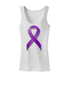 Crohn’s Disease Awareness Ribbon - Purple Womens Tank Top-Womens Tank Tops-TooLoud-White-X-Small-Davson Sales