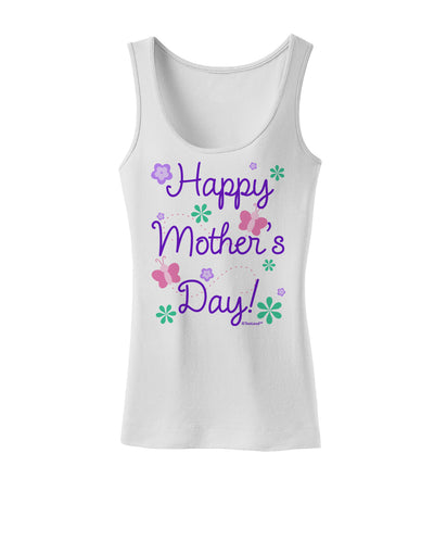 Happy Mother's Day Design Womens Tank Top by TooLoud-Womens Tank Tops-TooLoud-White-X-Small-Davson Sales