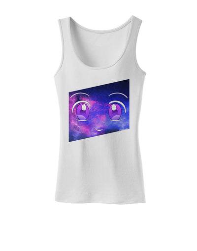 Cute Cosmic Eyes Womens Petite Tank Top-TooLoud-White-X-Small-Davson Sales