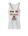 Kiss Me Under the Mistletoe Christmas Womens Tank Top-Womens Tank Tops-TooLoud-White-X-Small-Davson Sales