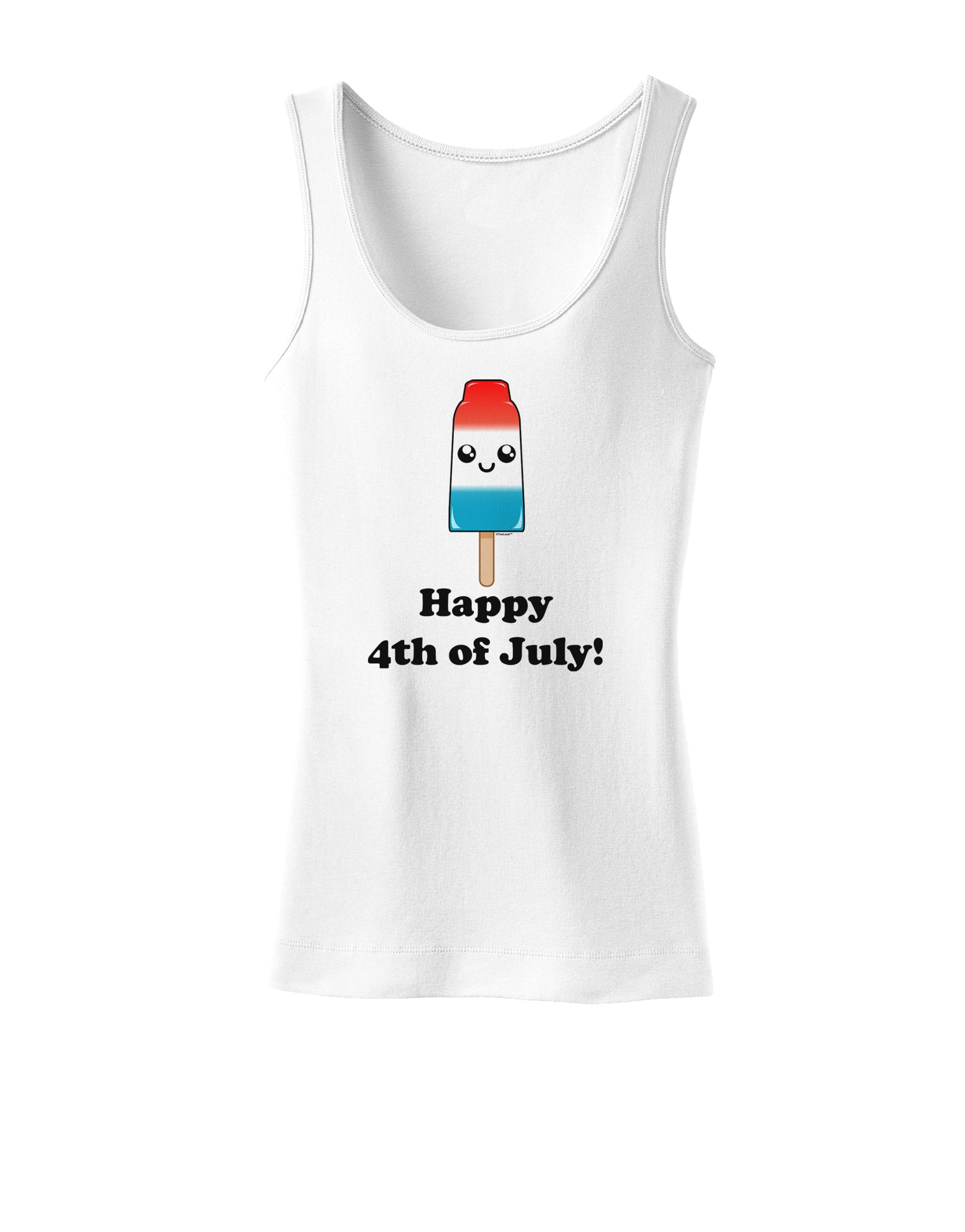 Happy 4th of July Popsicle Womens Tank Top-Womens Tank Tops-TooLoud-White-X-Small-Davson Sales