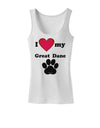 I Heart My Great Dane Womens Petite Tank Top by TooLoud-TooLoud-White-X-Small-Davson Sales