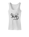 Leo Illustration Womens Tank Top-Womens Tank Tops-TooLoud-White-X-Small-Davson Sales