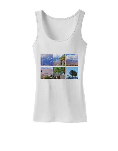 Palm Springs Square Collage Womens Tank Top-Womens Tank Tops-TooLoud-White-X-Small-Davson Sales