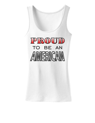 Proud to be an American Womens Tank Top-Womens Tank Tops-TooLoud-White-X-Small-Davson Sales