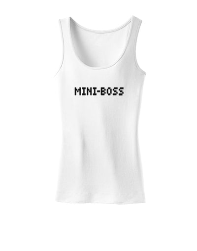 Mini-Boss Text - Boss Day Womens Tank Top-Womens Tank Tops-TooLoud-White-X-Small-Davson Sales