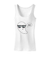 Cute Nerd Ghost Boo Halloween Womens Tank Top-Womens Tank Tops-TooLoud-White-X-Small-Davson Sales