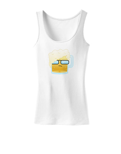 Bartleby the Hipster Beer Womens Tank Top-Womens Tank Tops-TooLoud-White-X-Small-Davson Sales