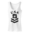 USA Military Army Stencil Logo Womens Tank Top-Womens Tank Tops-TooLoud-White-X-Small-Davson Sales