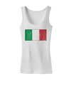 Italian Flag - Distressed Womens Tank Top by TooLoud-Womens Tank Tops-TooLoud-White-X-Small-Davson Sales