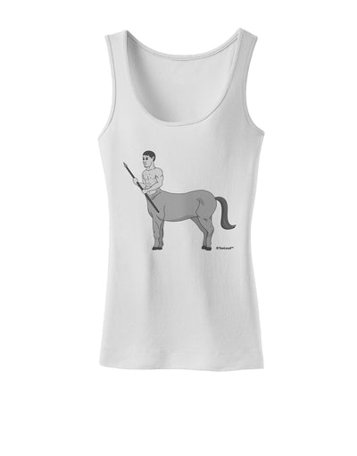 Greek Mythology Centaur Design - Grayscale Womens Tank Top by TooLoud-Womens Tank Tops-TooLoud-White-X-Small-Davson Sales