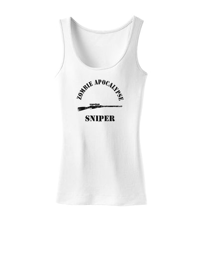 Zombie Apocalypse Group Role Sniper Womens Tank Top-Womens Tank Tops-TooLoud-White-X-Small-Davson Sales