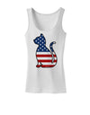 Patriotic Cat Design Womens Tank Top by TooLoud-Womens Tank Tops-TooLoud-White-X-Small-Davson Sales